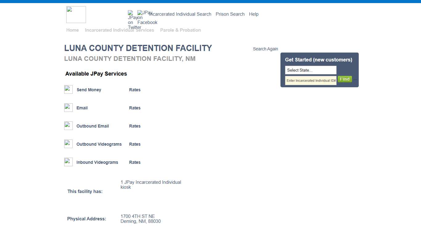 LUNA COUNTY DETENTION FACILITY